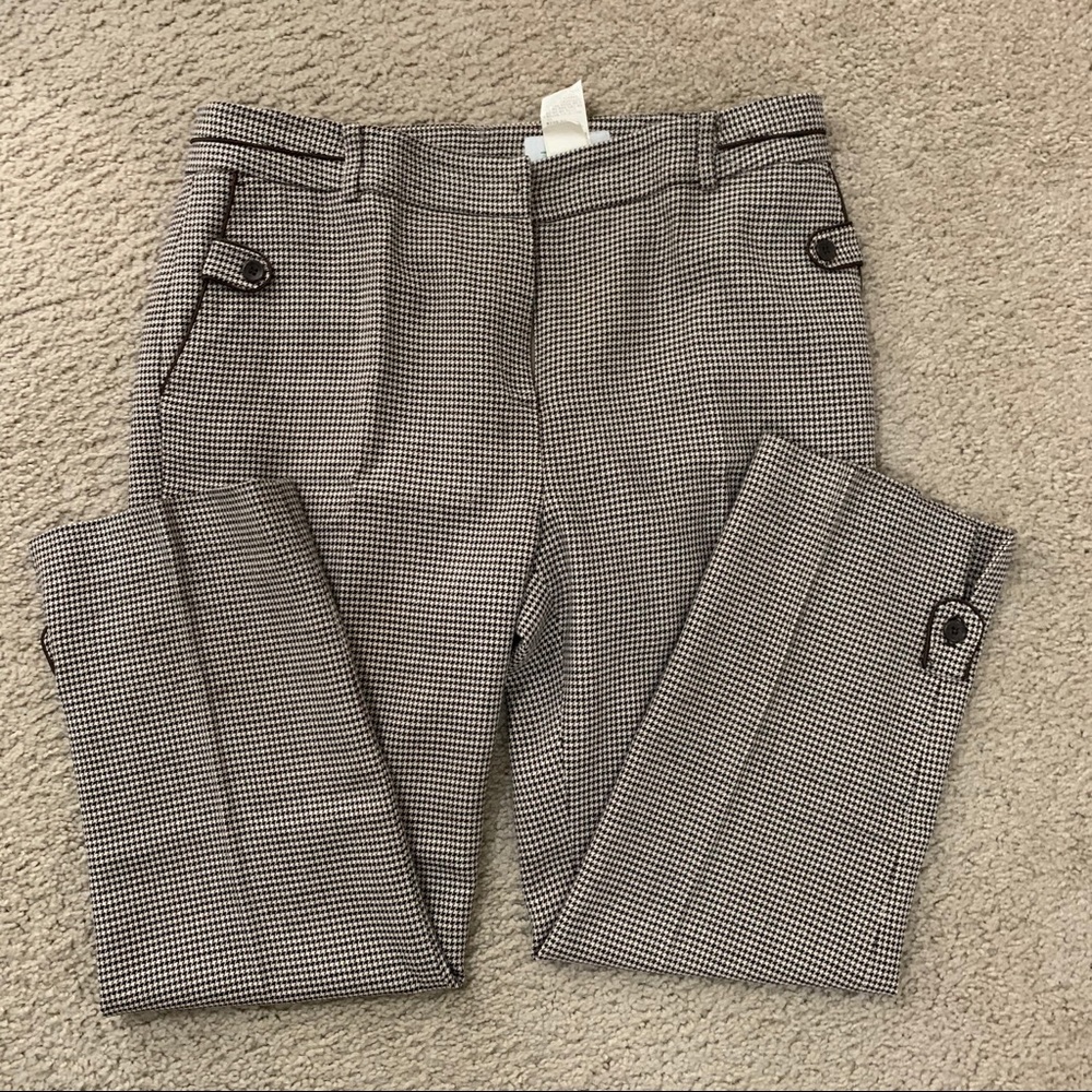 houndstooth patterned trouser